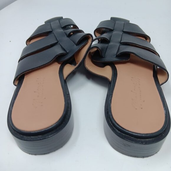 Madewell Black The Dixson Fisherman Mule Size 8 - Picture 6 of 6